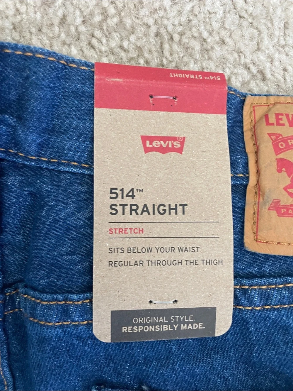 Levi's 514 straight Men's Dark Blue Straight Jeans